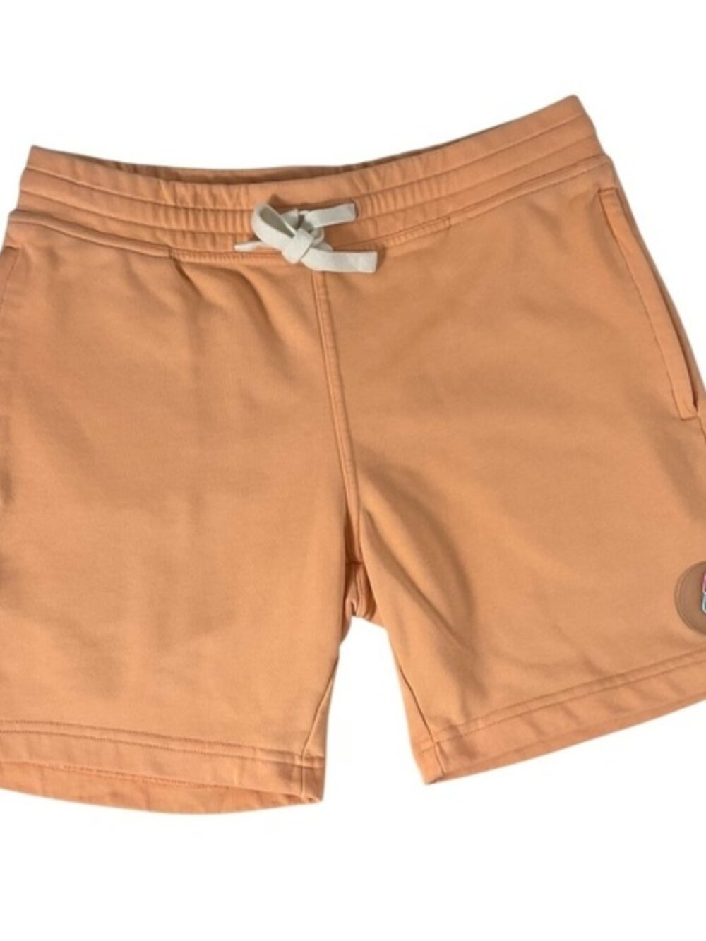 Eubi Peach Popsicle Shorts Size Medium Cotton Drawstring Ice Cream Patch